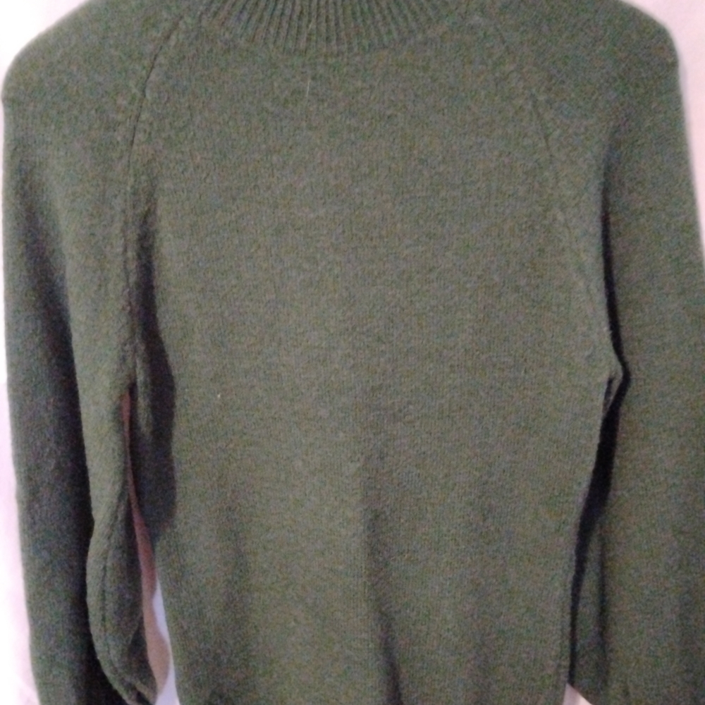 Sweaterdress Green Long Sleeve Dress
